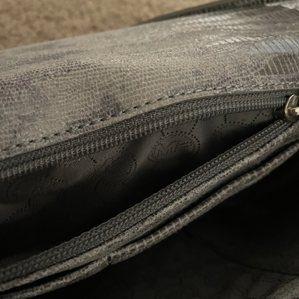 Michael Kors Leather Snake Print Clutch - Picture 9 of 12